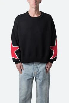 MNML | Star Sweater - Black,商家mnml,价格¥259