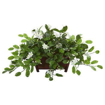 NEARLY NATURAL, NEARLY NATURAL | Mix Stephanotis Artificial Plant in Decorative Planter商品图片 6.9折