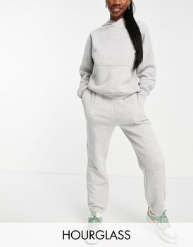 ASOS | ASOS DESIGN Hourglass tracksuit ultimate oversized hoodie / jogger in grey marl商品图片,
