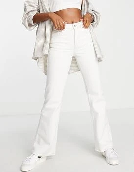 Topshop | Topshop relaxed flare jeans in white 7.5折