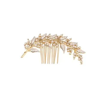 Ettika Jewelry | Ethereal Imitation Pearl Leaf Hair Comb,商家Macy's,价格¥412