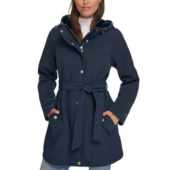 Tommy Hilfiger | Women's Hooded Belted Softshell Raincoat,商家Macy's,价格¥1190