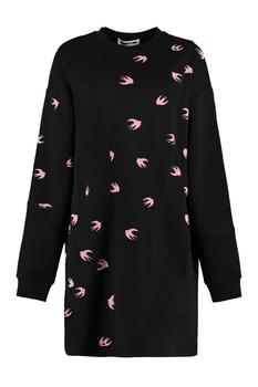 Alexander McQueen | McQ Alexander McQueen Swallow Printed Sweatshirt Dress商品图片,5.7折