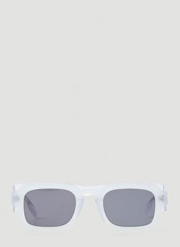Alexander McQueen | Striae Sunglasses in White商品图片,4折×额外9折, 额外九折