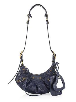 巴黎世家包直邮, Balenciaga | XS Le Cagole Croc-Embossed Leather Shoulder Bag商品图片 