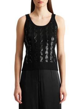 Ralph Lauren | Embellished Sleeveless Tank Sweater商品图片,2.8折
