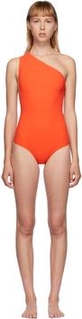 推荐Orange One-Shoulder One-Piece Swimsuit商品
