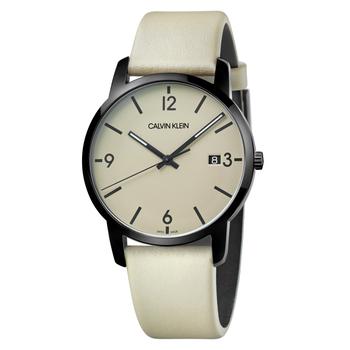 ck手表男是什么牌子, Calvin Klein | Calvin Klein Men's K2G2G4GK City 43mm Brown Dial Leather Watch商品图片 2折