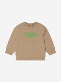 商品Fendi | Baby Logo Sweatshirt in Beige,商家Childsplay Clothing,价格¥1496图片