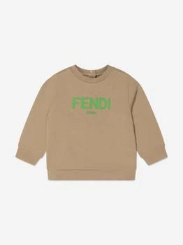 Fendi | Baby Logo Sweatshirt in Beige 额外8折, 额外八折