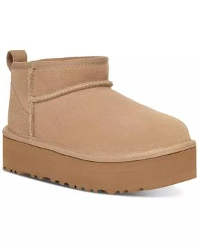 UGG | Kids Classic Ultra Mini Platform Booties,商家Macy's,价格¥988