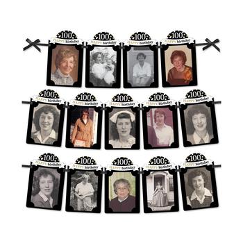 商品Big Dot of Happiness | Adult 100th Birthday - Gold - DIY Party Decor - Picture Display - Photo Banner,商家Macy's,价格¥115图片