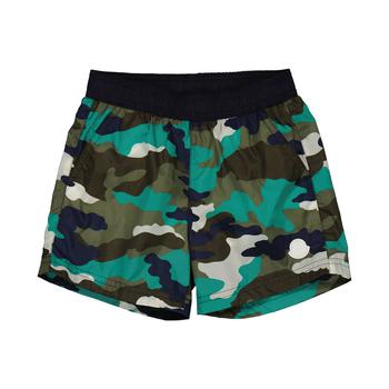 商品Kids Bright Green Camouflage-Print Swim Shorts图片