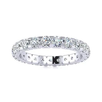 SSELECTS | Platinum 2 Carat Round Lab Grown Diamond Eternity Ring,商家Premium Outlets,价格¥9042