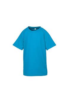 推荐Spiro Chidlrens/Kids Impact Performance Aircool T-Shirt (Ocean Blue)商品