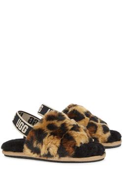 ugg kids, UGG | KIDS Fluff Yeah leopard-print shearling sliders (IT21-IT29)商品图片 