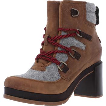 SOREL | Sorel Womens Blake Lace Leather Block Heel Ankle Boots商品图片,8折, 独家减免邮费
