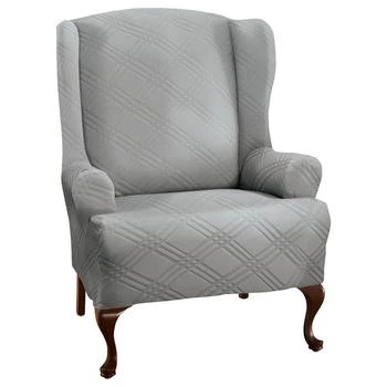 P/Kaufmann Home | Stretch Sensations Double Diamond Wing Chair Cover,商家Macy's,价格¥323