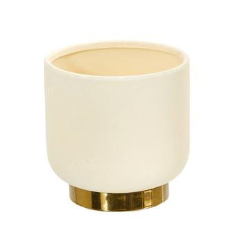 商品8" Elegance Ceramic Planter with Gold-Tone Accents,商家Macy's,价格¥351图片