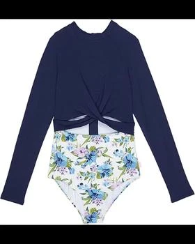 Seafolly | Seafolly - Girl's Vanuatu Twist Front Paddlesuit,商家ELITE FINDS,价格¥367