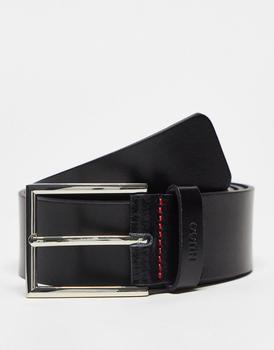 Hugo Boss | HUGO Giaspo leather belt in black商品图片,额外9.5折, 额外九五折