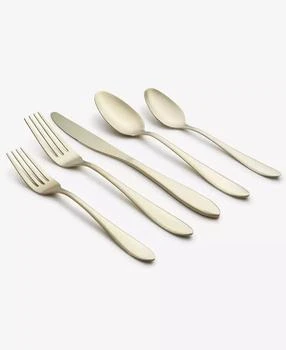 Cambridge Silversmiths | Delia Champagne Satin 20-Piece Flatware Set, Service for 4,商家Macy's,价格¥374