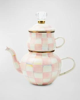 MacKenzie-Childs | Rosy Check High Tea Set,商家Neiman Marcus,价格¥1459