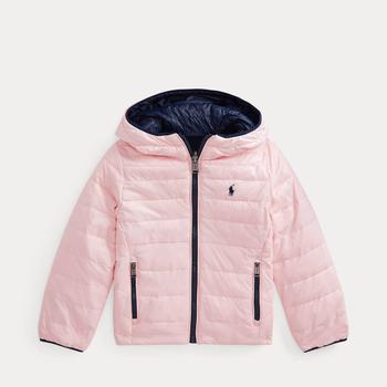 推荐Polo Ralph Lauren Girls' Reversible Bomber Jacket - Hint of Pink/Newport Navy商品