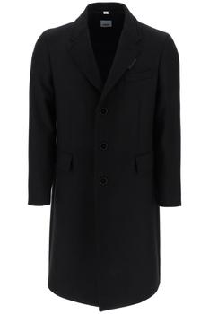 burberry大衣, Burberry | Burberry wool and cashmere coat with patch商品图片 6.2折