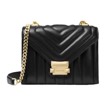michael kors bradshaw单肩包, Michael Kors | Michael Kors 迈克·科尔斯 MK女包 牛皮金色标徽单肩斜挎包 黑色30F8GXIL1T BLACK商品图片 