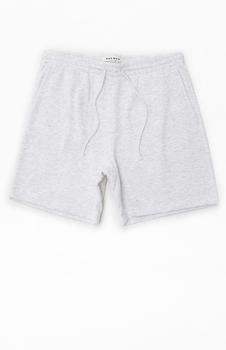PacSun | White Heather Basic Fleece Sweat Shorts商品图片,6.9折