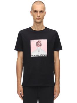 Neil Barrett | Printed Head Cotton Jersey T-shirt商品图片,6.9折