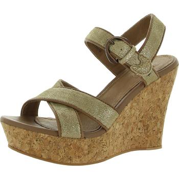 ugg凉鞋, UGG | Ugg Womens Jazmine Suede Shimmer Wedge Sandals商品图片 7.5折