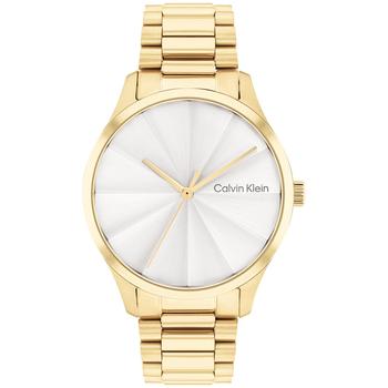 Calvin Klein | Unisex 3-Hand Gold-Tone Stainless Steel Bracelet Watch 35mm商品图片,