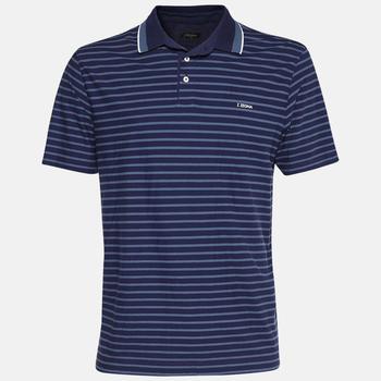 推荐Z Zegna Blue Stripped Cotton Polo T-Shirt XL商品