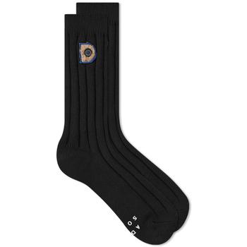 ader error直邮, ADER error | ADER Error Embroidered Logo Sock商品图片 4.2折