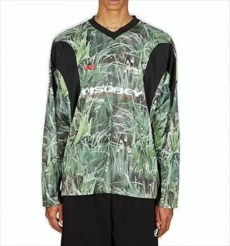 Martine Rose | Botanical Print Long-Sleeve T-Shirt With Black Panels,商家Premium Outlets,价格¥2704
