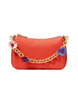 Jolie Novelty Flower Pebbled Leather Convertible Crossbody Bag