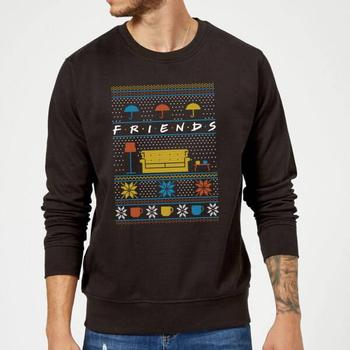 老友记推荐, Friends | Friends Sofa Knit Christmas Sweater - Black商品图片 