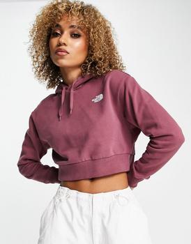 推荐The North Face Trend cropped fleece hoode in pink商品