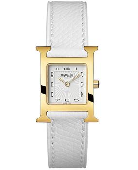 Hermes | Hermes H Hour Quartz Small PM 21mm Gold Plated Case Unisex Watch 036735WW00商品图片,8.2折