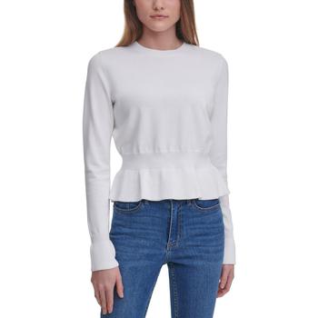 推荐Calvin Klein Womens Cotton Peplum Pullover Sweater商品