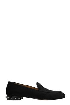 推荐Christian Louboutin Nilou Flat Loafers In Black Canvas商品