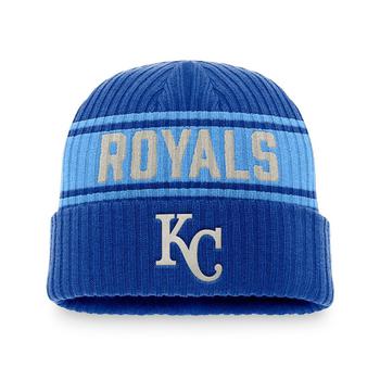 Fanatics | Men's Branded Royal, Light Blue Kansas City Royals True Classic Retro Cuffed Knit Hat商品图片,