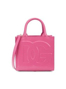 推荐Logo Leather Top Handle Bag商品