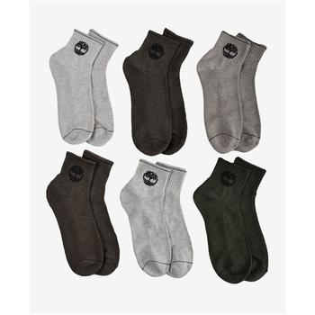 添柏岚男, Timberland | Men's Quarter Socks, Pack of 6商品图片 额外7折, 额外七折