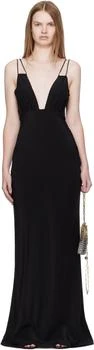Paris Georgia | Black Elemental Bernie Slip Dress,商家SSENSE HK,价格¥3534
