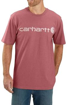 美国卡哈特, Carhartt | (K195) S/S Signature Logo T-Shirt - Blush Pink Heather商品图片 6.7折×额外7折, 额外七折