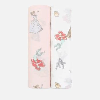 The Hut | aden + anais Essentials Cotton Swaddles - Disney Princess™ (2 Pack) 7.9折