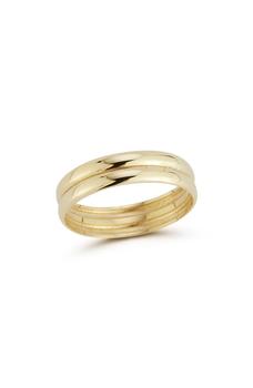 商品Ember Fine Jewelry | 14K Gold Double Band Ring - Size 7,商家Nordstrom Rack,价格¥1865图片